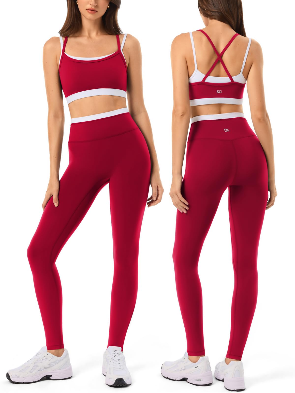 2 Pieces Workout Sets for Women Athletic Pilates Outfits