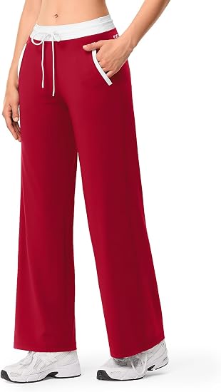 Wide Leg Yoga Gym Pants with Pockets