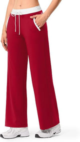 Wide Leg Yoga Gym Pants with Pockets