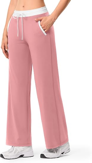 Wide Leg Yoga Gym Pants with Pockets