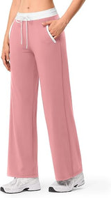 Wide Leg Yoga Gym Pants with Pockets