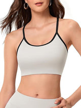 Women Sports Bras Criss Cross Strappy Backless