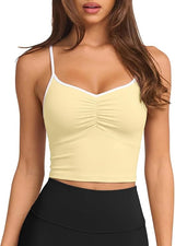 Longline Padded Sports Bra Workout Top
