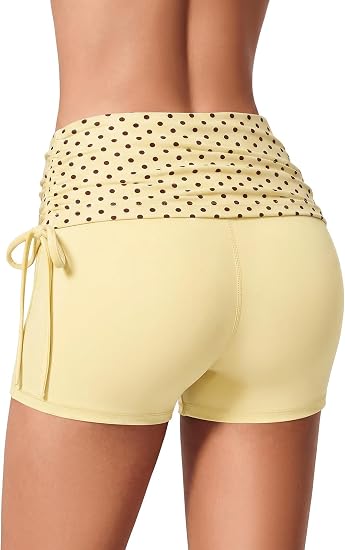 Fold-Over Y2k Shorts for Women