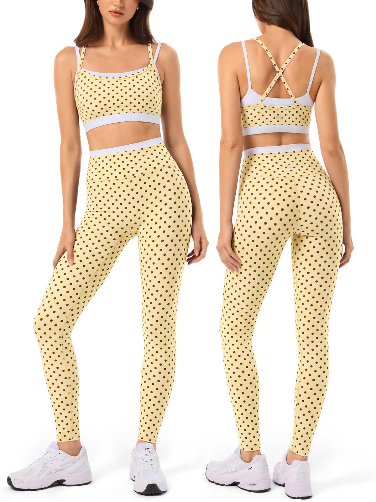 2 Pieces Workout Sets for Women Athletic Pilates Outfits