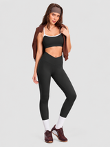 INNOMINT Women's V-Crossover High-Waisted Workout Leggings