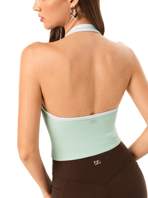 Open Back Halterneck Tank Top