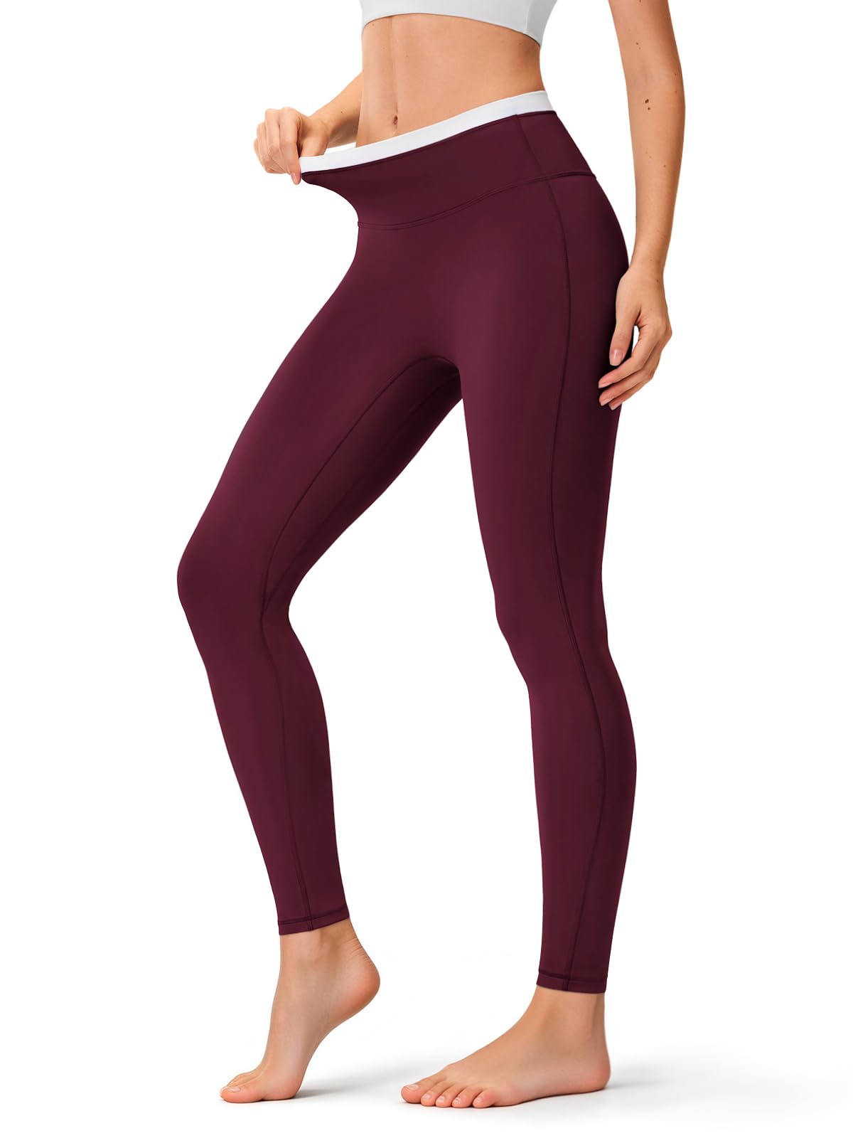 INNOMINT Women's High-Waisted Seamless Yoga Leggings – 25" Inseam