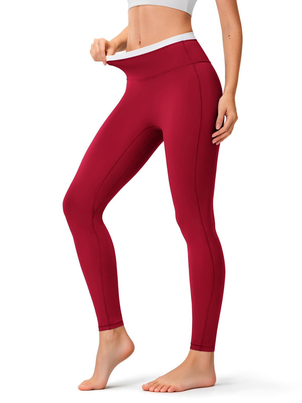 INNOMINT Women's High-Waisted Seamless Yoga Leggings – 25" Inseam